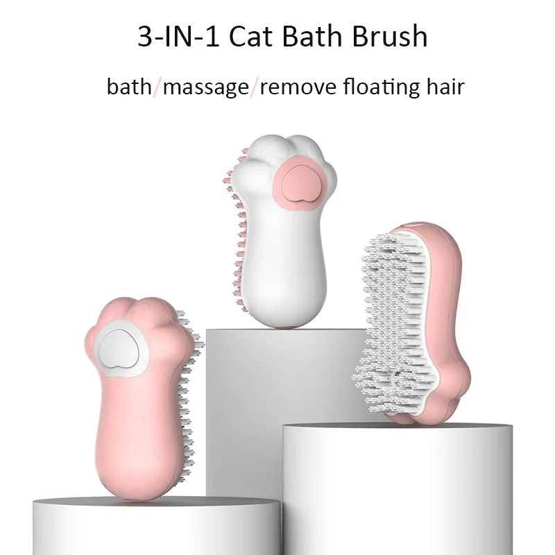 Multifunctional Pet Bath Brush Cat SPA Massage Comb Dogs Cats Shower Hair Grooming Comb Dog Cleaning Brush Pet Supplies