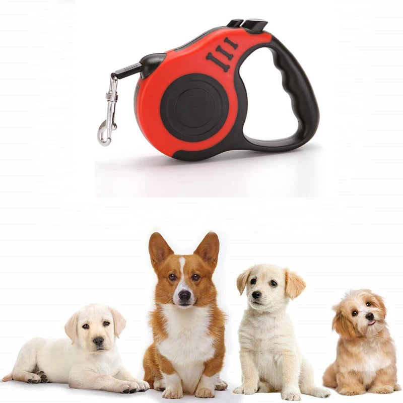 5m Durable Dog Leash Nylon Cat Lead Extension Automatic Retractable Puppy Walking Running Lead Roulette For Dogs Pet Products