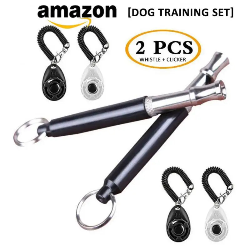 Pet Clicker Dog Training Whistle Pet Dog Training Sound Pet Dog Trainer Assistive Guide With Key Ring Dog Supplies Pet Products