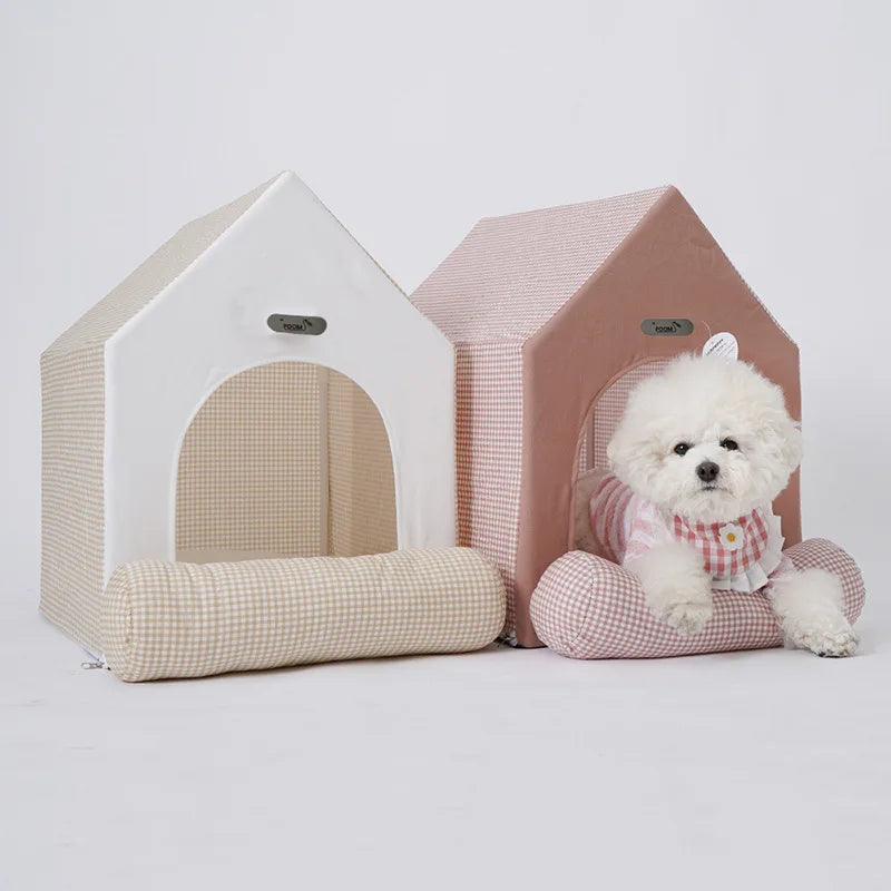 Pet Luxury Princess Deluxe House for Teddy Bear Schnauzer Dogs Cats Puppy Kitten Indoor Fluffy Warm Cozy Kennel Pet House Tent