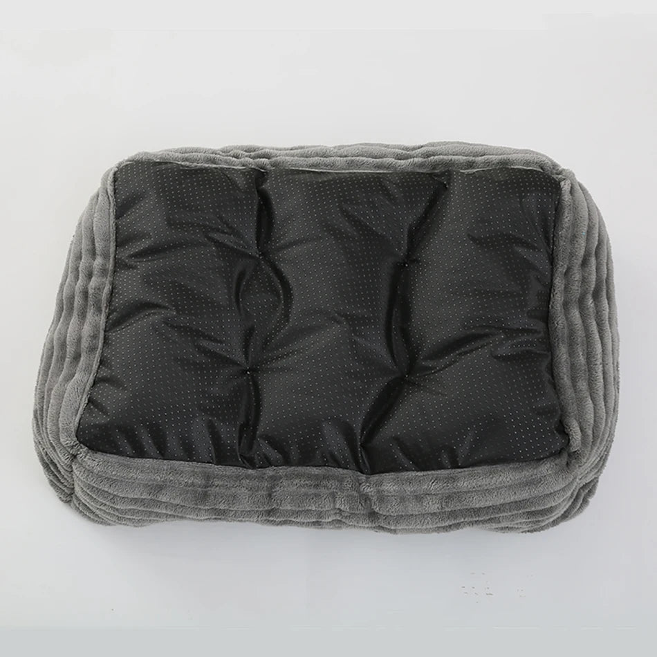 Bed for Dog Cat Pet Sofa Bed Square Dog Bed Soft Plush Warm Pad House Washable Puppy Cat Sleep Nest Pet Kennel Cushion Universal