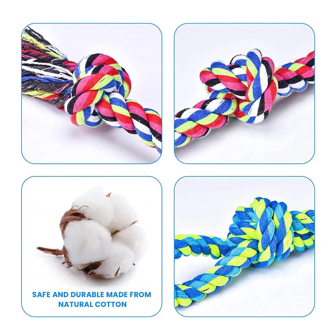 Dog rope toys are suitable for large and medium-sized domineering chewing 2-piece dog rope toys are suitable for large dogs