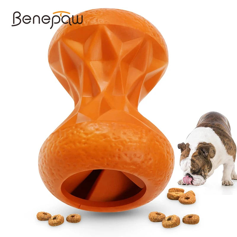 Benepaw Tough Dog Toys Food Dispensing Nontoxic Pet Toys For Aggressive Chewers Large Breed Puppy Bone Teething IQ Training