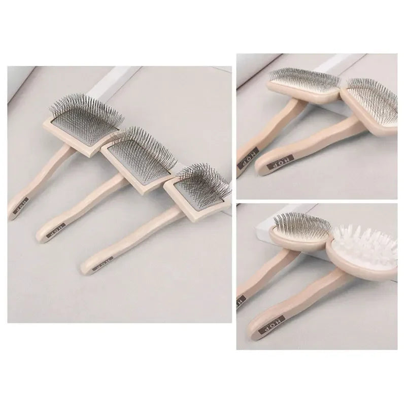 Pet Dog Hair Removal Comb Dog Cleaning Supplies Needle Long Hair Brush Puppy Cat Massage Bath Brush Pet Grooming Tools Accessori