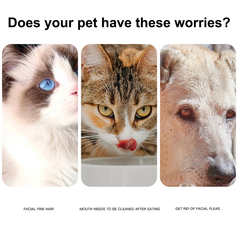 Pet Comb Dog Cat Mouth Hair Comb Comfortable Clean Cats Hairs Pet Bristle Comb Small Hair Comb Accessories for Cats and Dogs