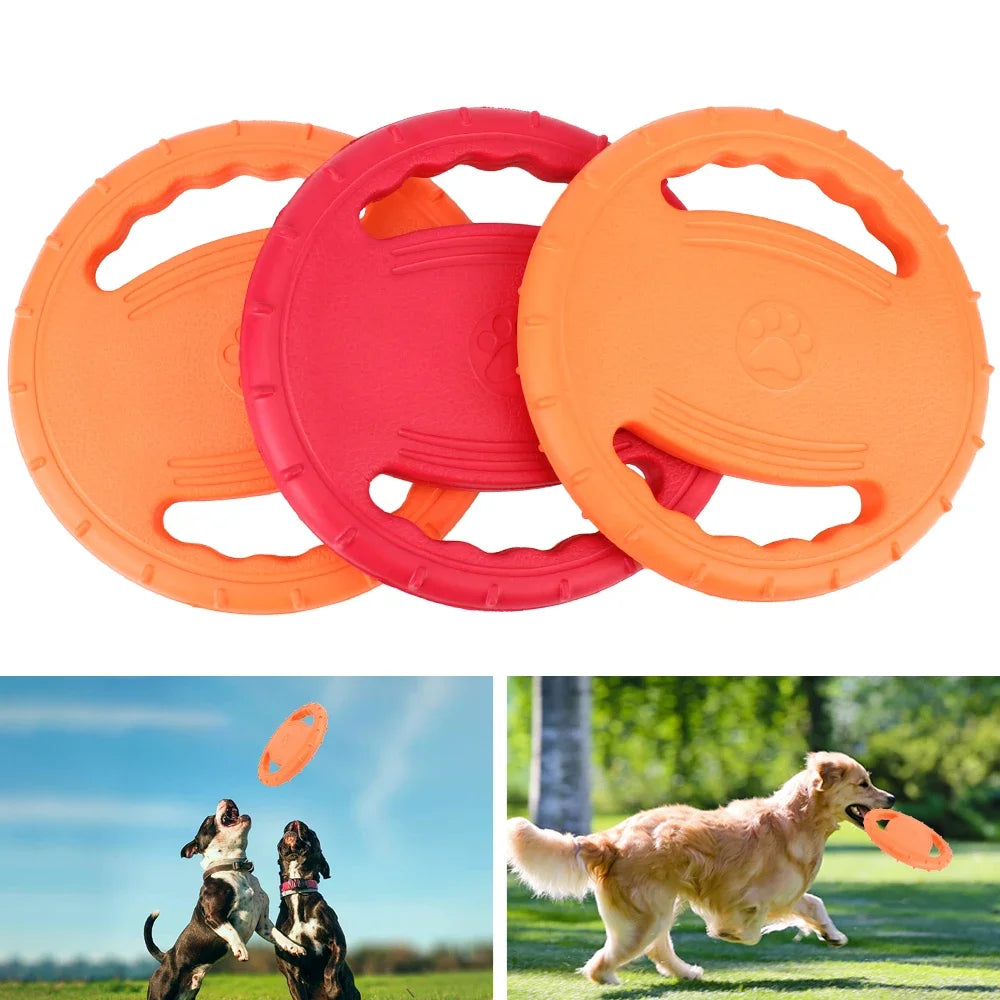 Pet Flying Disc EVA Dog Training Pull Ring Bite Resistant Floating Toy Dog Outdoor Sports Interactive Game Frisbee