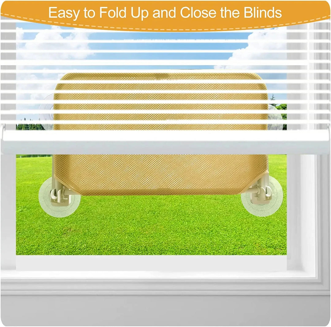 Foldable Cat Window Hammock with 4 Strong Suction Cups Windowsill Cat Beds Seat for Indoor Cats Inside Cat Window Perch Cordless