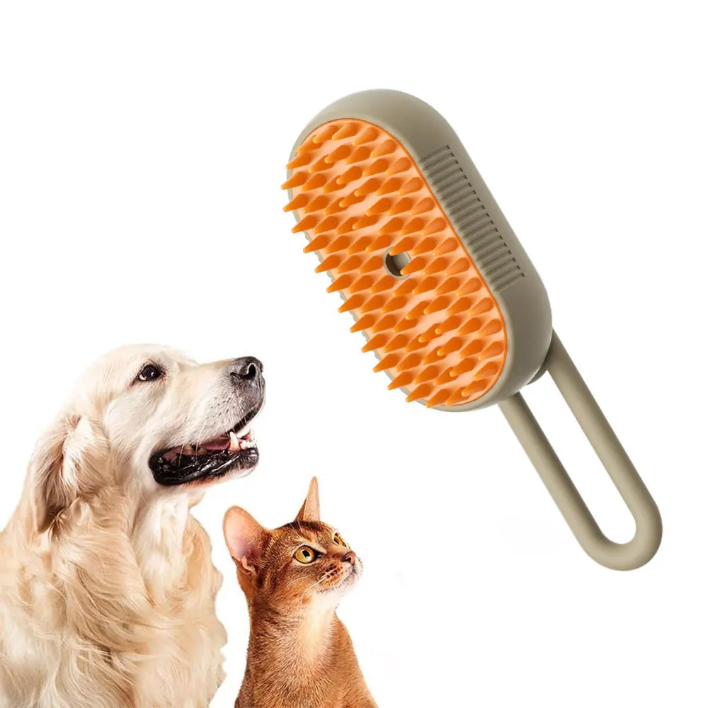 Dog Cat Steamy Brush Spray Massage 3 In1 Rechargeable Electric New Steam Brush Pet Removal Tangled And Loosse Combs Cleaner