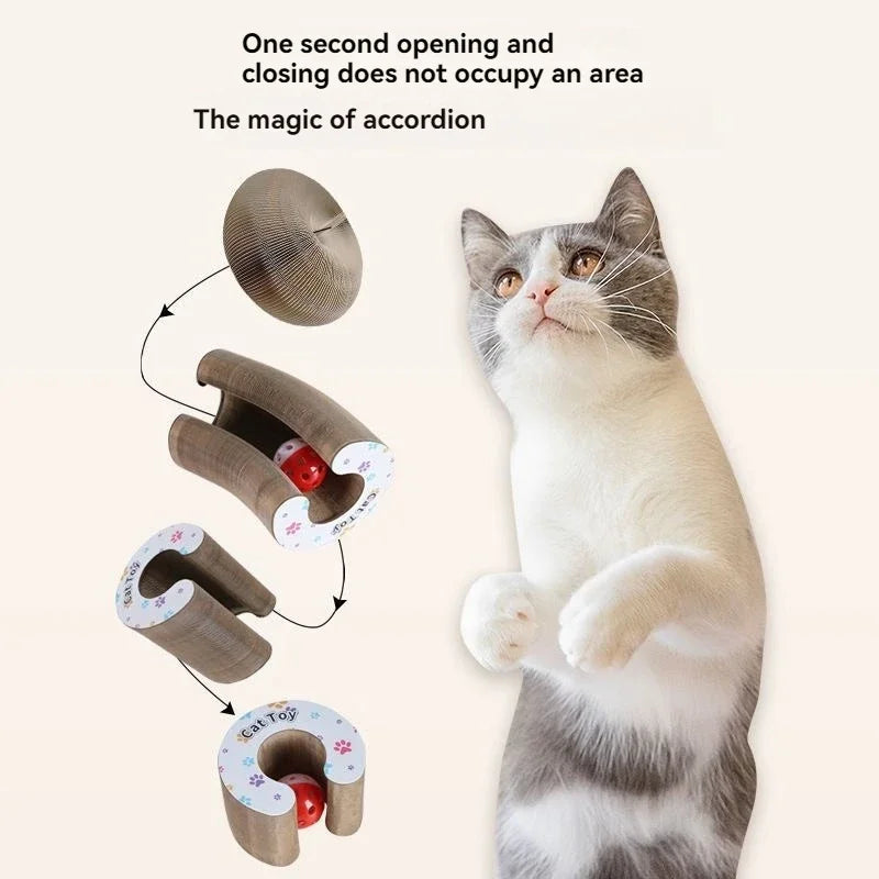 Magical Organ Cat Scratching Board, Wear-resistant Indoor Interactive Pet Toys