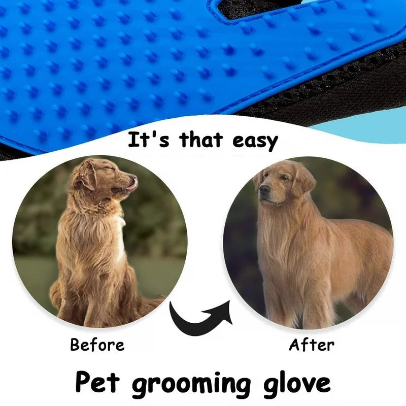 Cat grooming glove for cats wool glove Pet Hair Deshedding Brush Comb Glove For Pet Dog Cleaning Massage Glove For Animal Sale