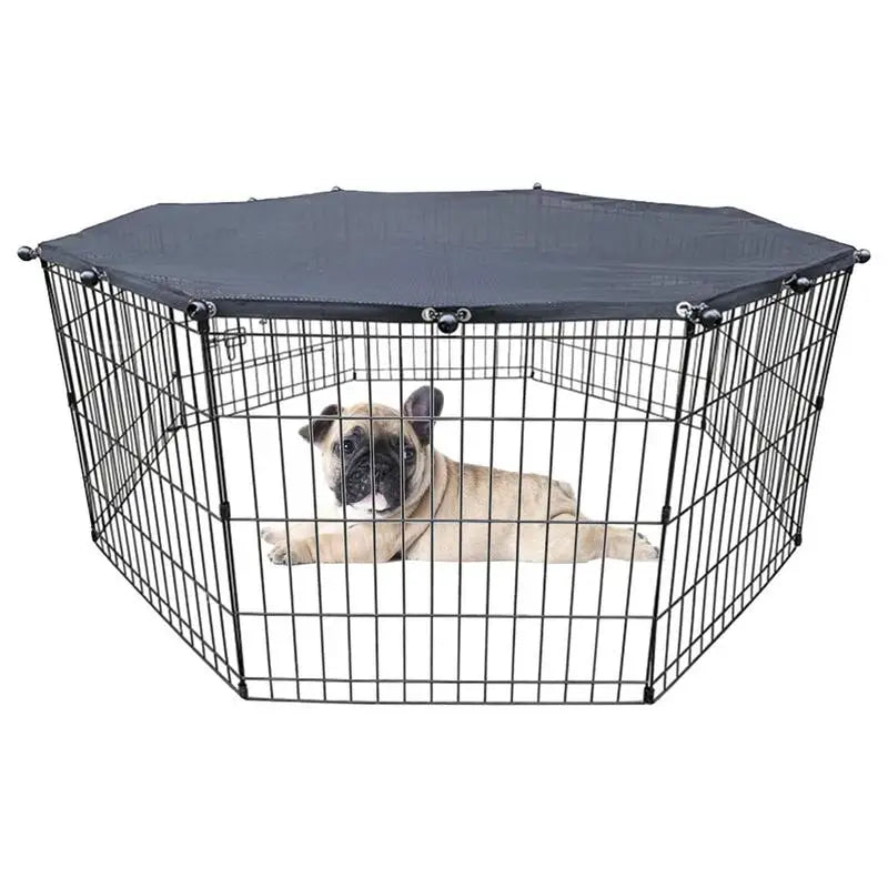 Dog Playpen Oxford Cloth Top Cover Portable Folding Pet Tent Cover Playpen Puppy Kennel Easy Operation Fence Outdoor Big Dogs