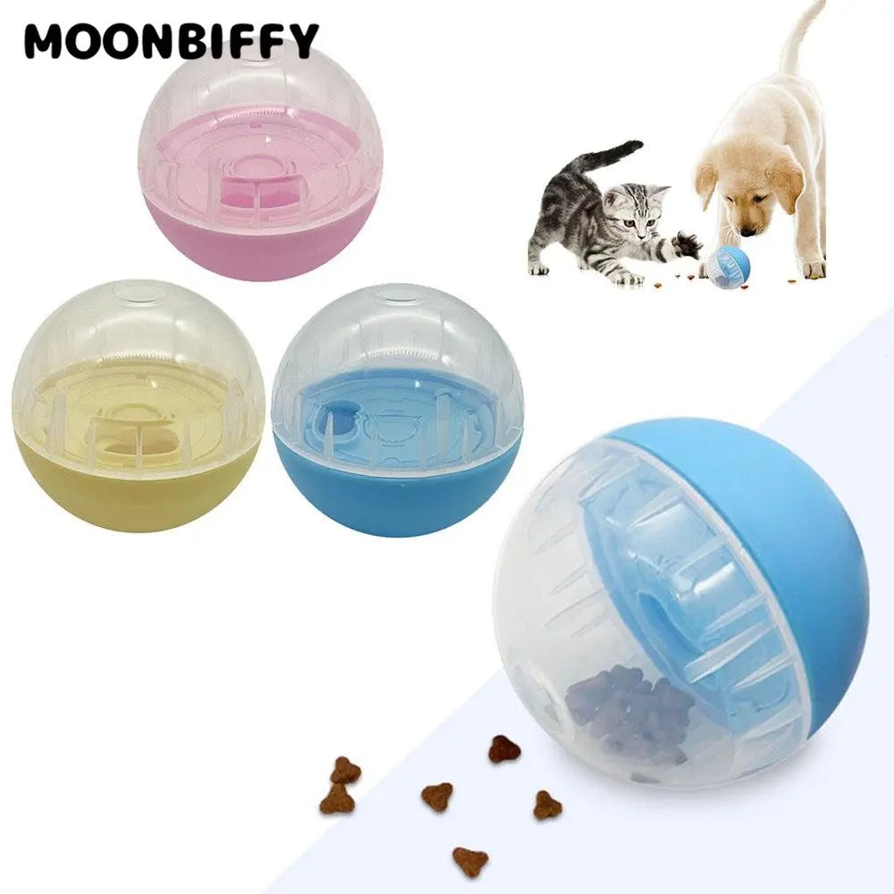 Pet Interactive Dog Cat Toys Leakage Food Balls Adjustable Anti Choke Slow Feeder Treat Dispenser IQ Training Educational Toy