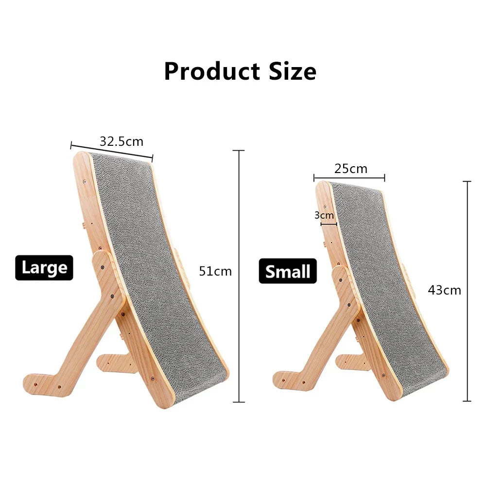 Wooden Toys In 1 Cats Cat Scratch For Scratching Lounge Detachable Training Scraper Board 3 Claw Bed Grinding Scratcher