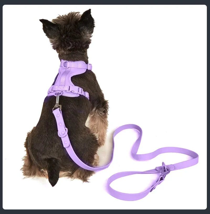 Dog Walking Set New Anti Bite Chest Strap Traction Rope Garbage Bags Box Dogs Chest Harnesses Collar Walking Dog Four Piece Set