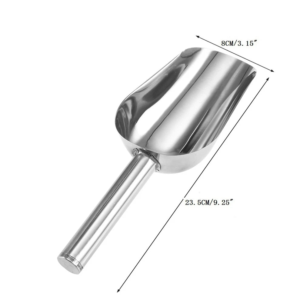 Stainless Steel Pet Food Shovel Pet Feeding Spoon Pet Food Feeding Accessories Durable Practical Dog Food Scoops