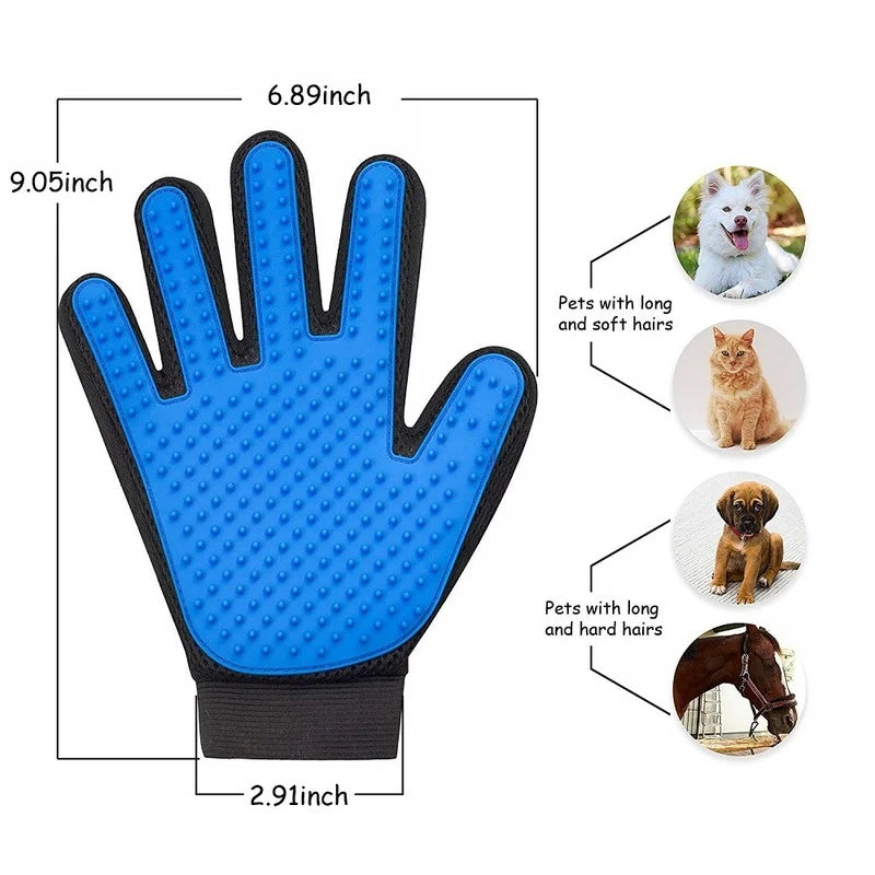 Cat grooming glove for cats wool glove Pet Hair Deshedding Brush Comb Glove For Pet Dog Cleaning Massage Glove For Animal Sale