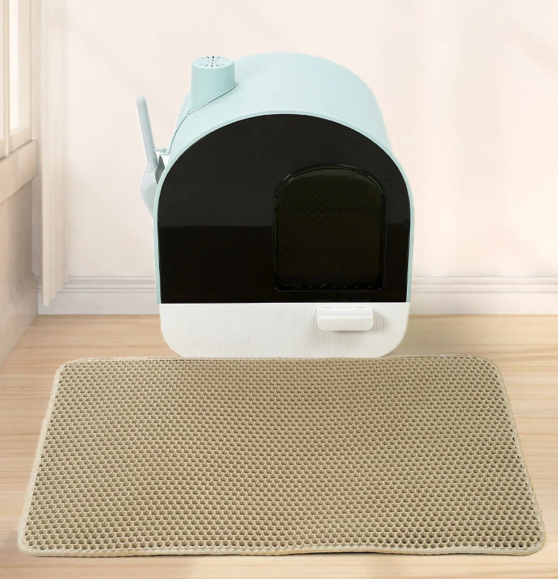 Cat litter mat collects scattered cat litter, cat litter basin mat, cat cleaning products