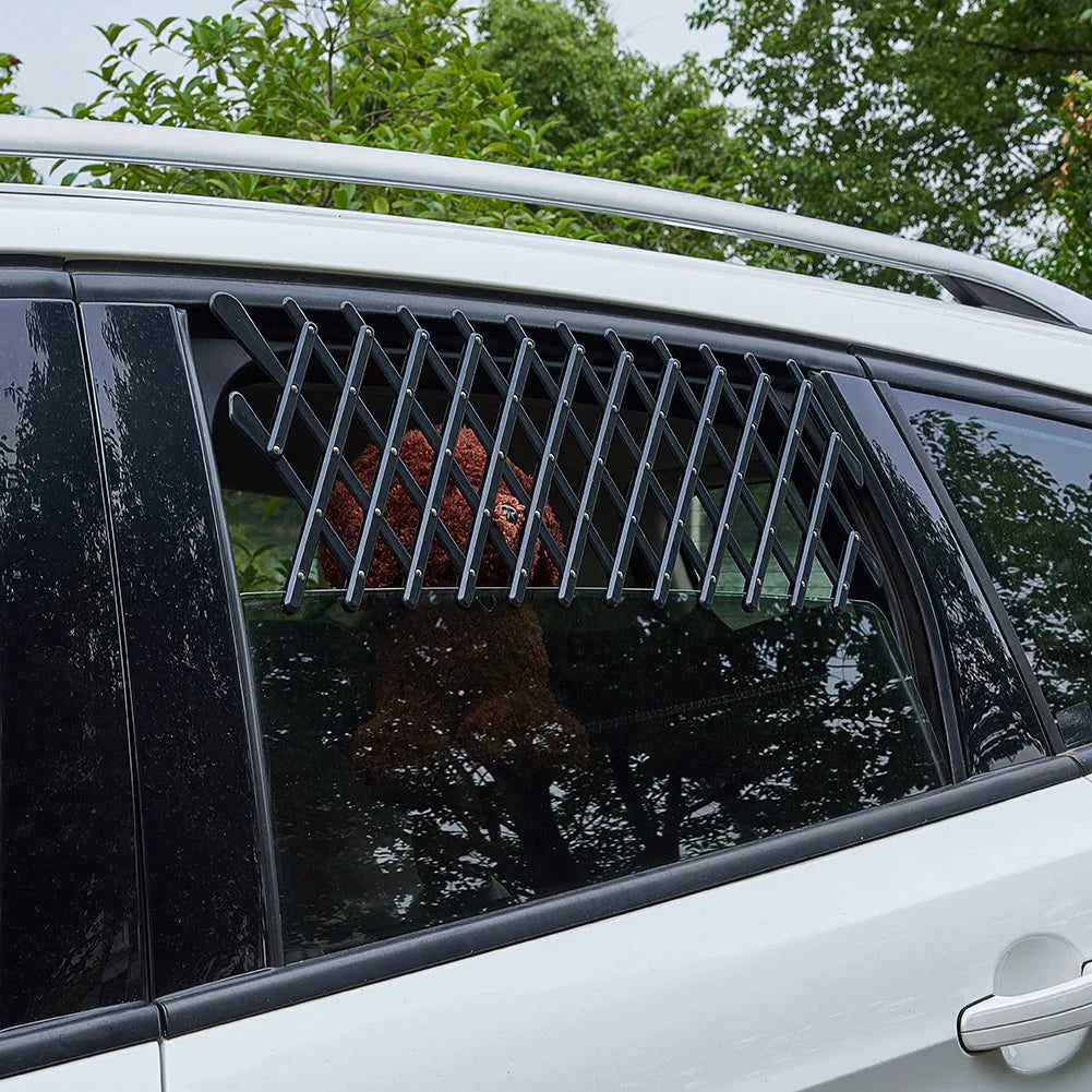 2pcs Travel Transportation Car Window Vent Barrier Fence Ventilation Safety Dog Cat Pet Guard Grill Mesh Grille Gate