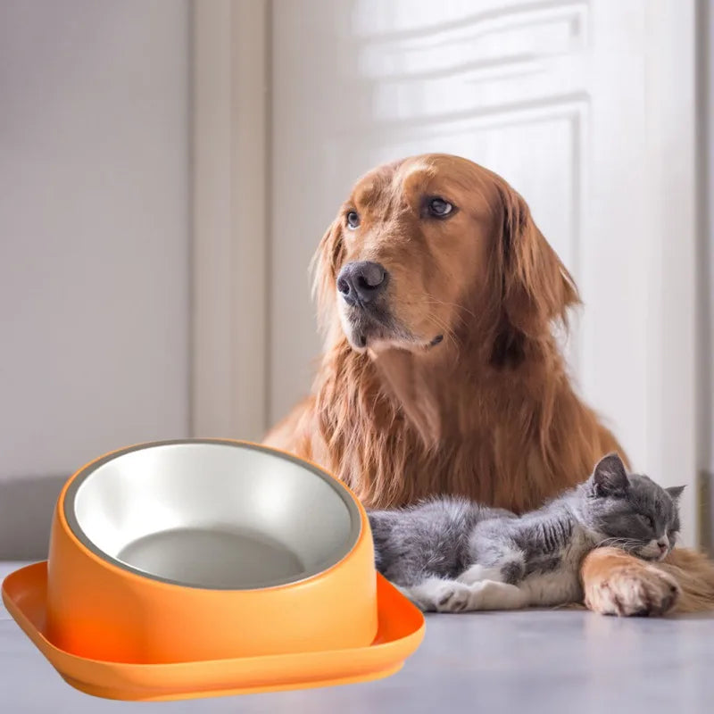 Pet Food Bowl 15 Degrees Slope Safeguard Neck Anti-Ant Cat Feeder Anti-overturning Non-Slip Bowl for Dogs Cats Puppy Kitten