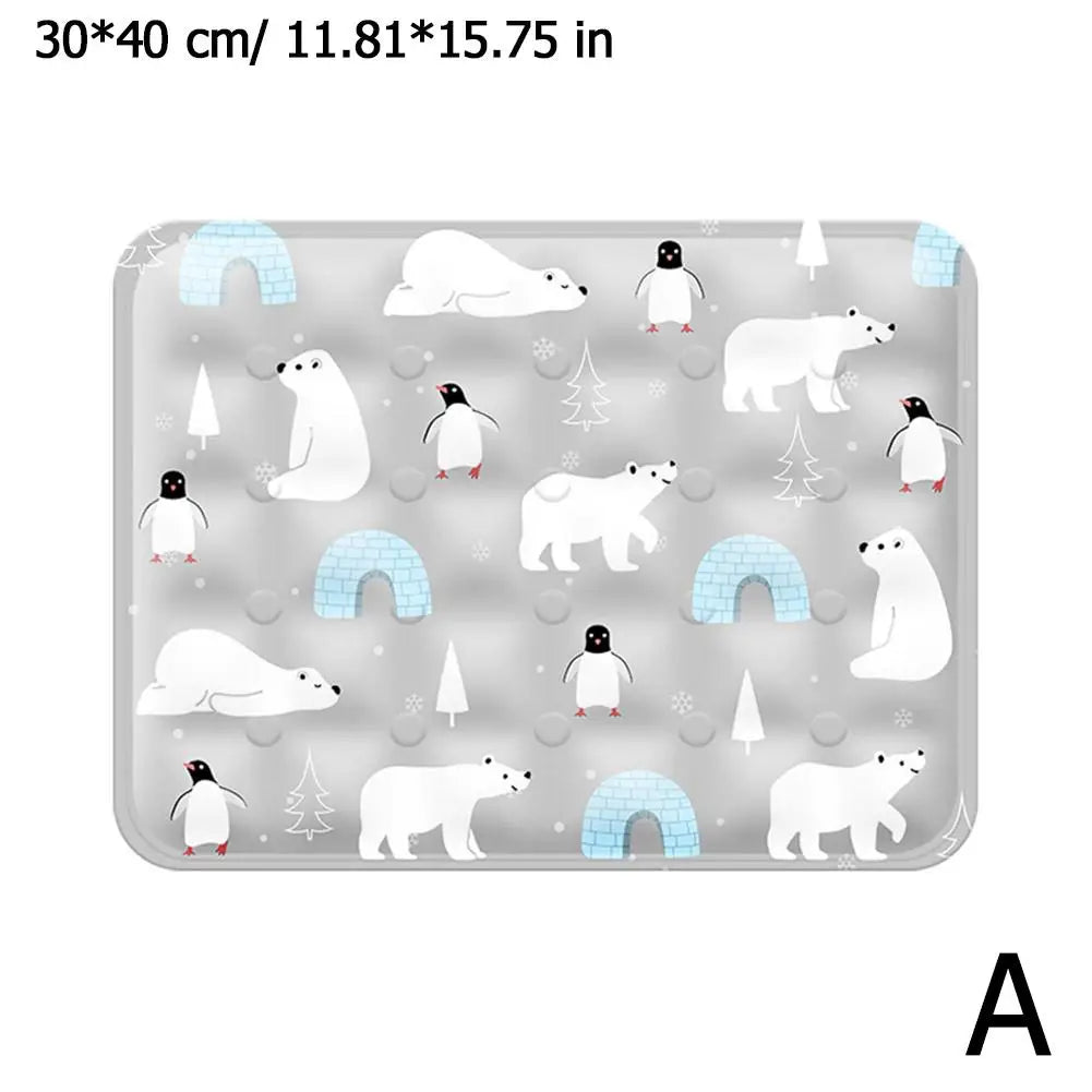 Dog Mat Cooling Summer Pad Mat For Dogs Cat Blanket Breathable Washable Soft Ice Gel Pet Cushion Cat Cool Cushion Pet Ice N C9W6