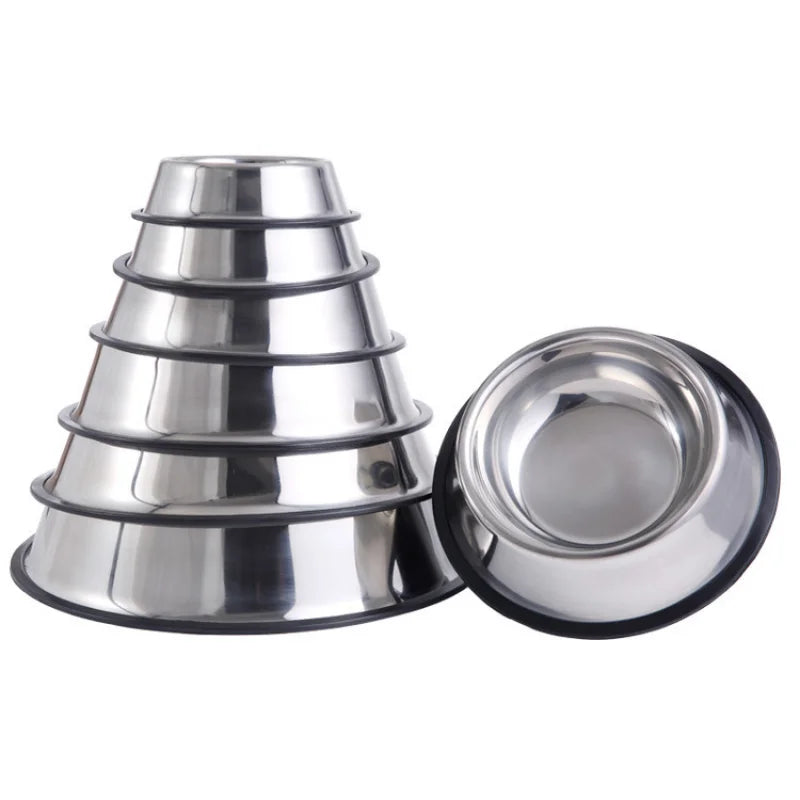 Stainless Steel Dog Bowl Anti-Gulping Slow Feeder Safe Washable Pet Food Water Bowl Small Medium Large Dog Slow Eating