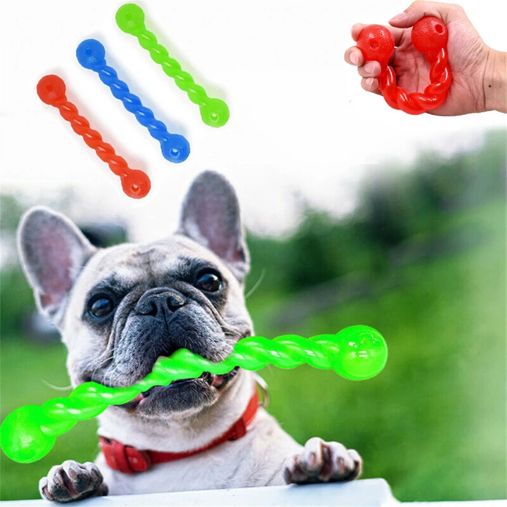 Pet Rubber Molar Stick Dog Puppy Interactive Training Chew Toy Durable Medium Small Dogs Teeth Cleaning Molar Biting Sticks