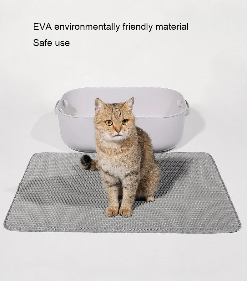 Cat litter mat collects scattered cat litter, cat litter basin mat, cat cleaning products