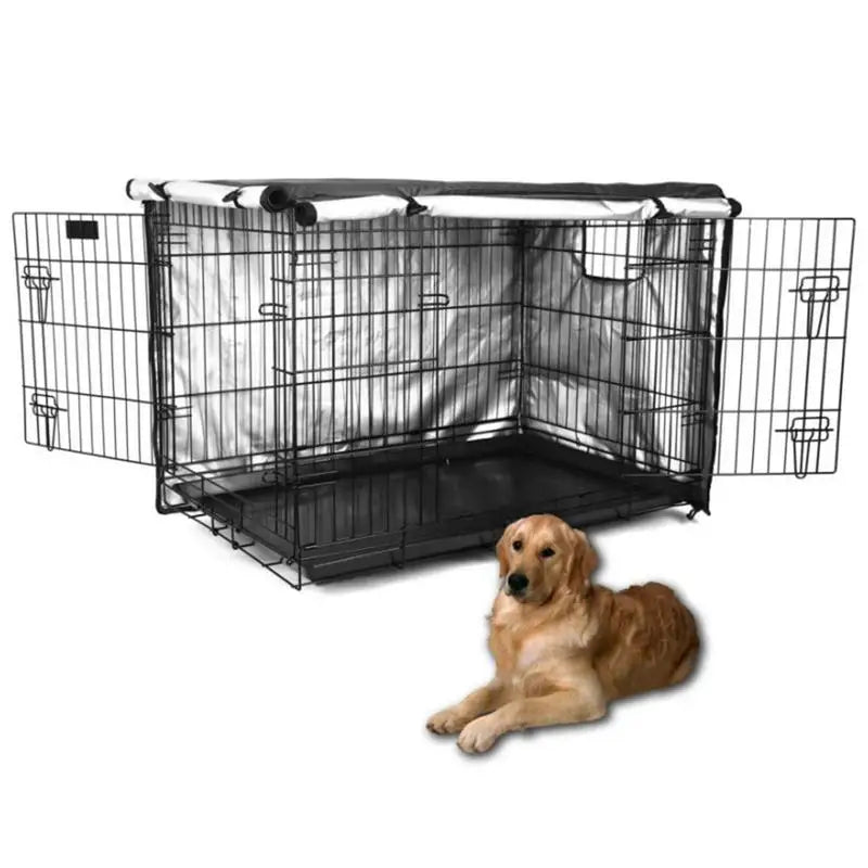 Dog Cage Rainproof Dust Covers Outdoor Universal Dog Wire Crate Cover Waterproof Sun Protection Durable Pet Kennel Case