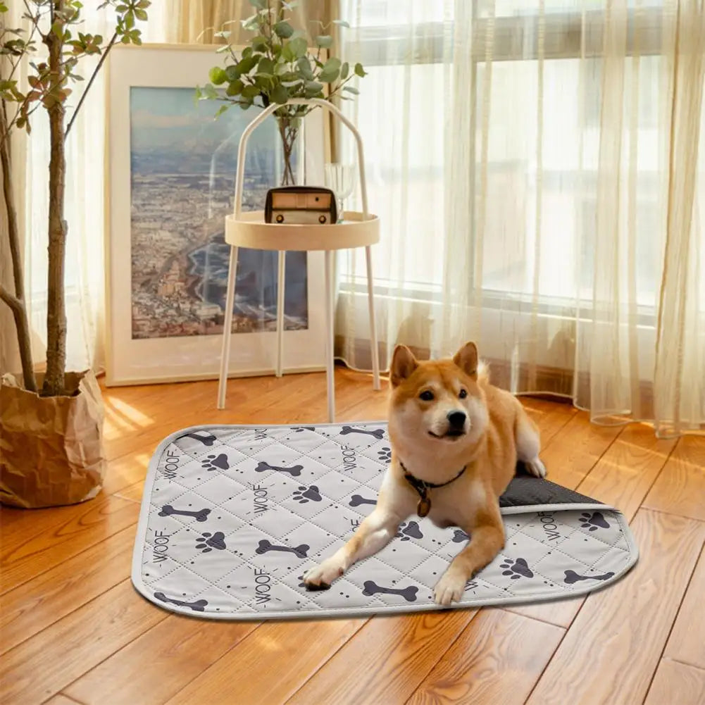 Pet Pee Pad Four-layer Pet Pad Reusable Washable Pet Training Pads Water Absorbent Dog Pee Mat for Small Dogs Breathable Puppy