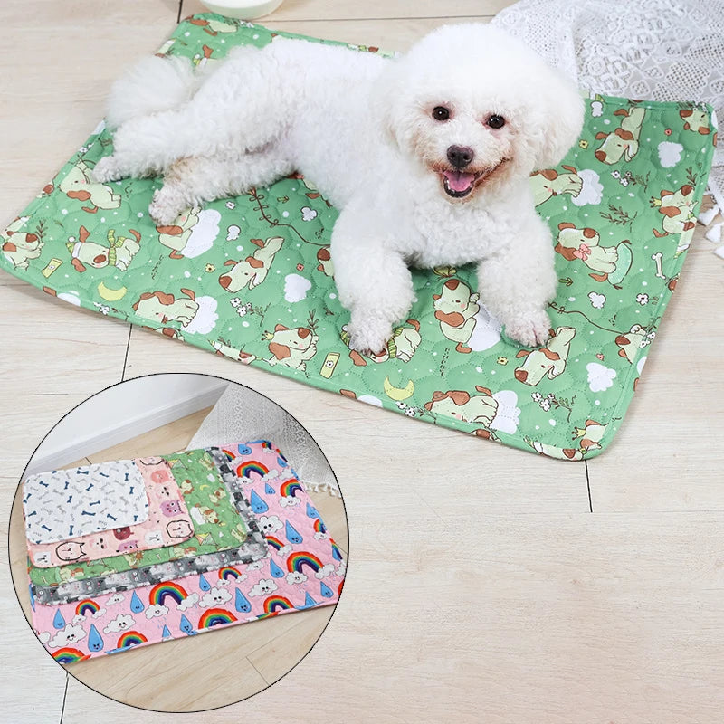 Washable Pet Pee Pad Pet Diaper Mat Reusable Mats For Dogs Dog Bed Urine Washable Dog Training Pad Four Seasons Pet Mat Urine