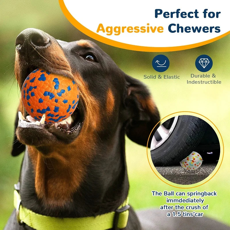 Dog Chew Toy Burst Ball Bite Resistant Teething High Elasticity High Quality Molar Interactive Training Tear Dog Pet Toy Balls