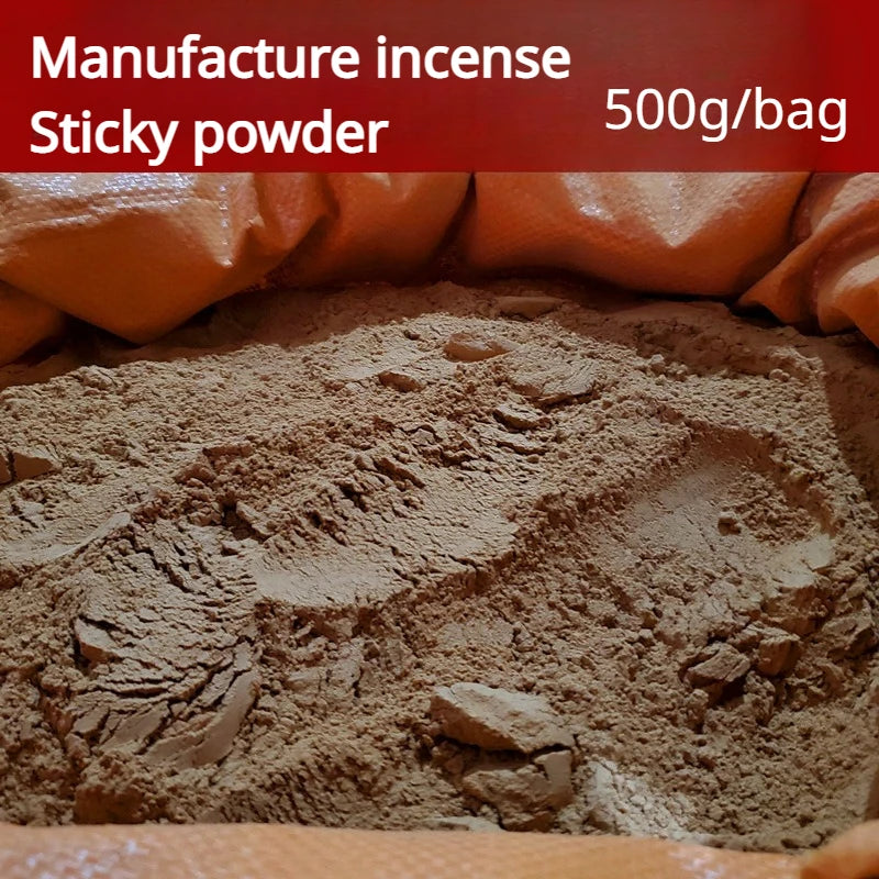 500g Incense Powder Indonesian Manual Nanmu Elm Sticky Powder Home Ancestral Temple Zen Incense Package Hanging Aroma Material