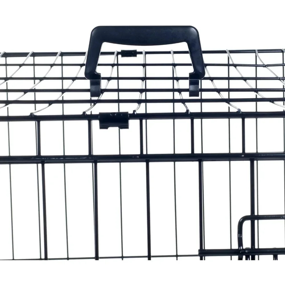 Foldable Dog Crate Cage for Dogs X-Large 2 Door Pet Kennel Dog House