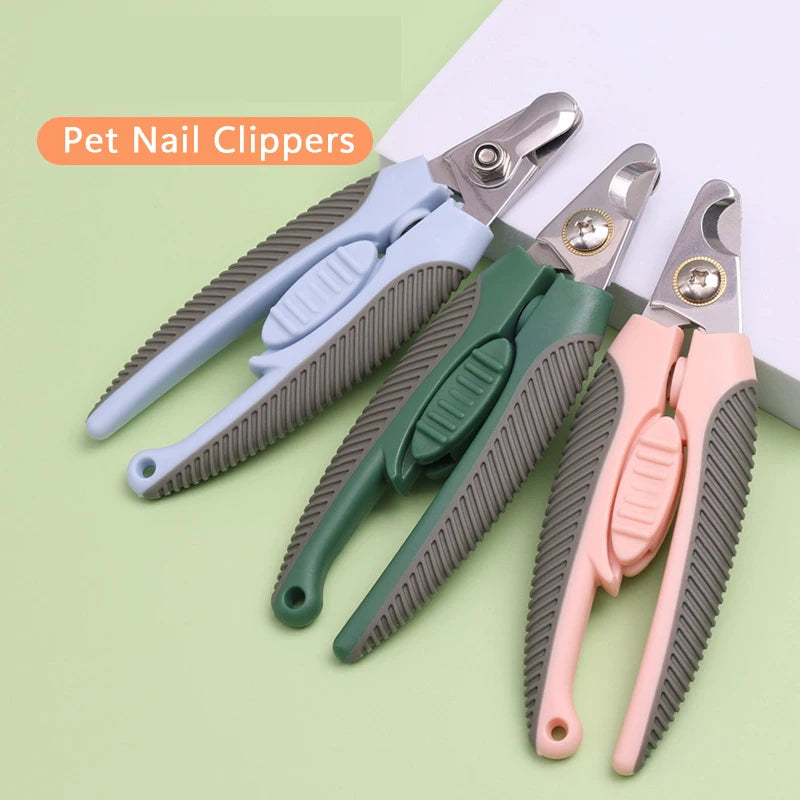 LMZOE Dog Nail Clippers Professional Manicure Claws Cat Nail Cleaning Tools Pet Stainless Steel Grooming Scissors For Cats Dogs