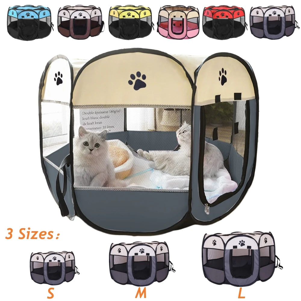 Lightweight Portable Folding Pet Tent Birthing Room Dog House Kennel Houses and Rooms Cats High Quality Durable Pet Playpen Cat