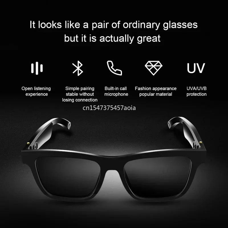 New Mi Smart Glasses Driving Sunglasses Bluetooth Glasses Headphones Polarized Smart Hands-Free Calling Listening To Music  Game