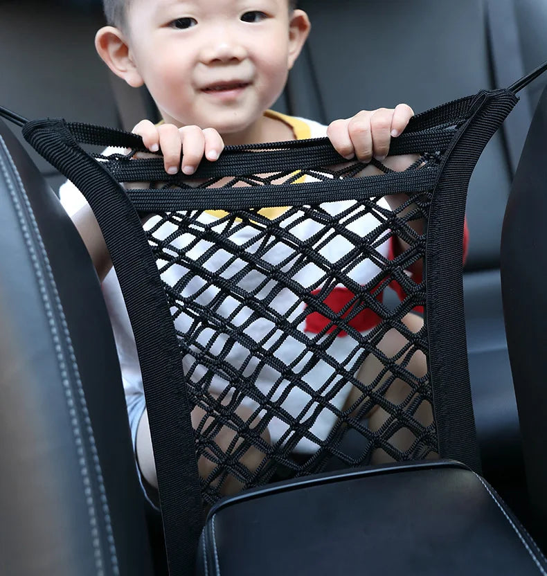 Black Elastic Car Pet Fence Dog Safety Isolation Net Travel Isolation Barrier Mesh Dog Fence Anti-collision Mesh Pet Supplies