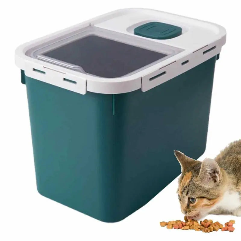 Pet Food Storage Container 22lb Air Tight Dog Food Container Pet Dry Food Storage Moisture Proof Cat Puppy Food Bin With Lid