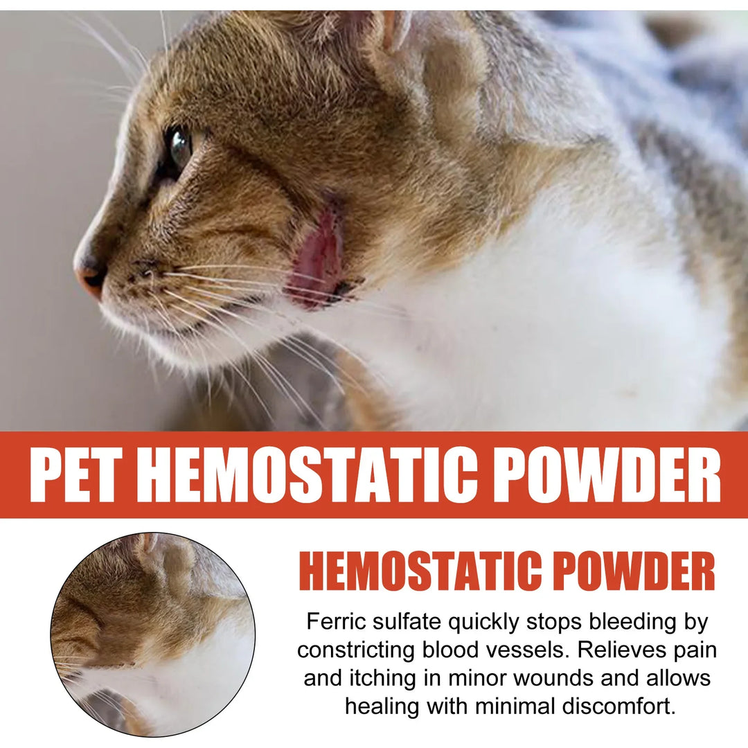 Pet Hemostatic Powder Skin Wound Cleaning Hygiene Supplies Health Treatment of Nail Bleeding In Cats and Dogs