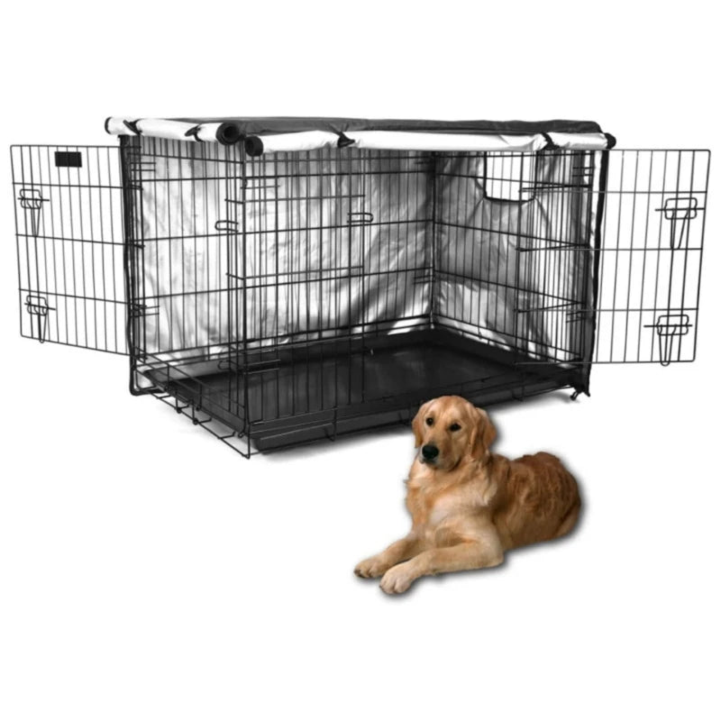 Durable Dog Crates Cover Double Door Anti-UV Shade for 24/30/36/42 inch Cages Drop shipping