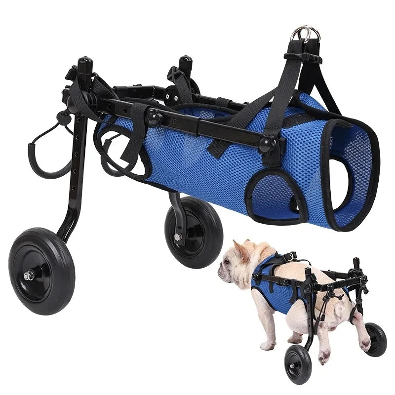Adjustable Dog Wheelchair Hind Limb Hind Leg Disabled Pet Cat Dogs Mobility Aid Trolley Legs Rehabilitation Light Pet Walk Tools