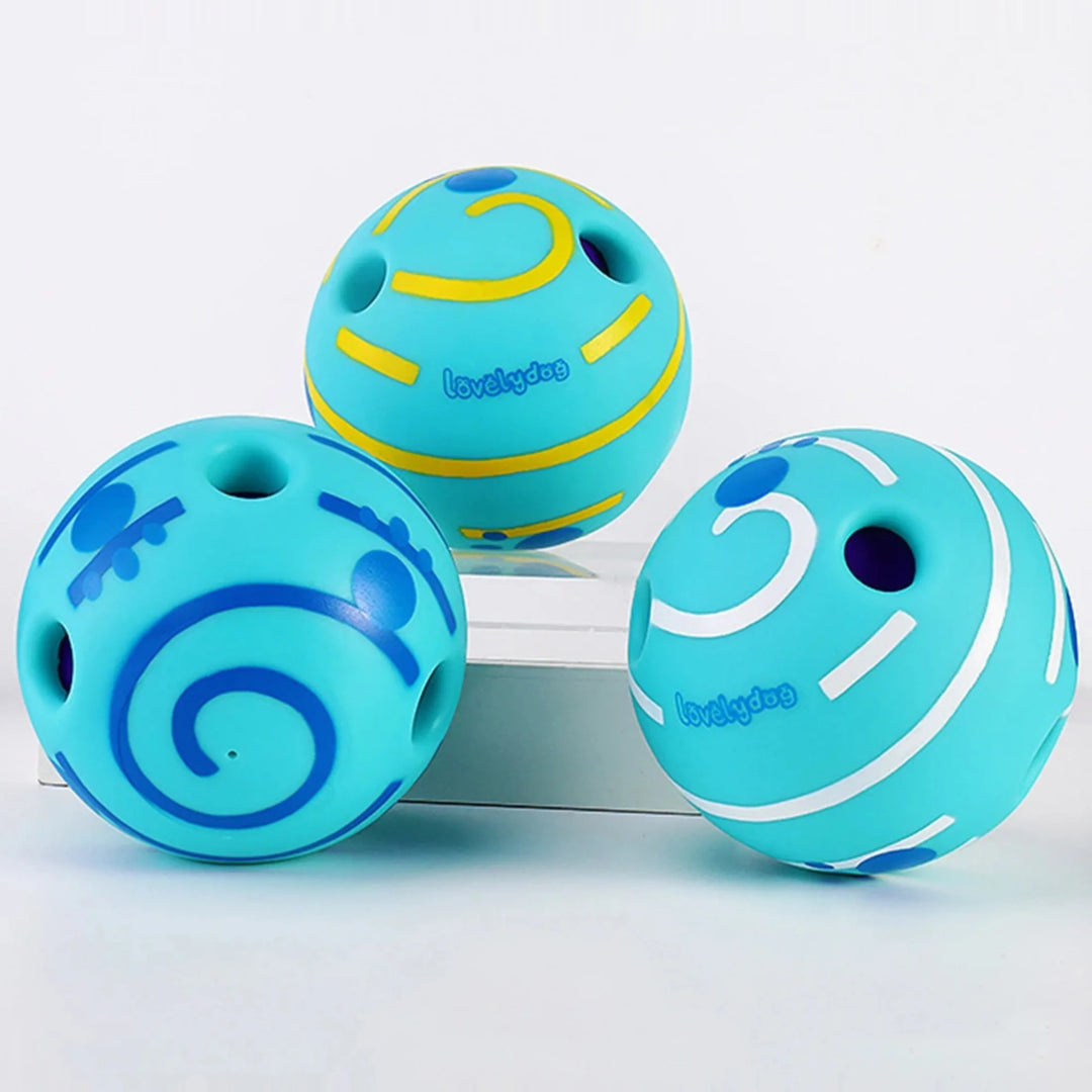 Ball Interactive Dog Toy Fun Giggle Sounds Ball Puppy Chew Toy Wobble Wag Giggle BallDog Play Ball Training Sport Pet Toys