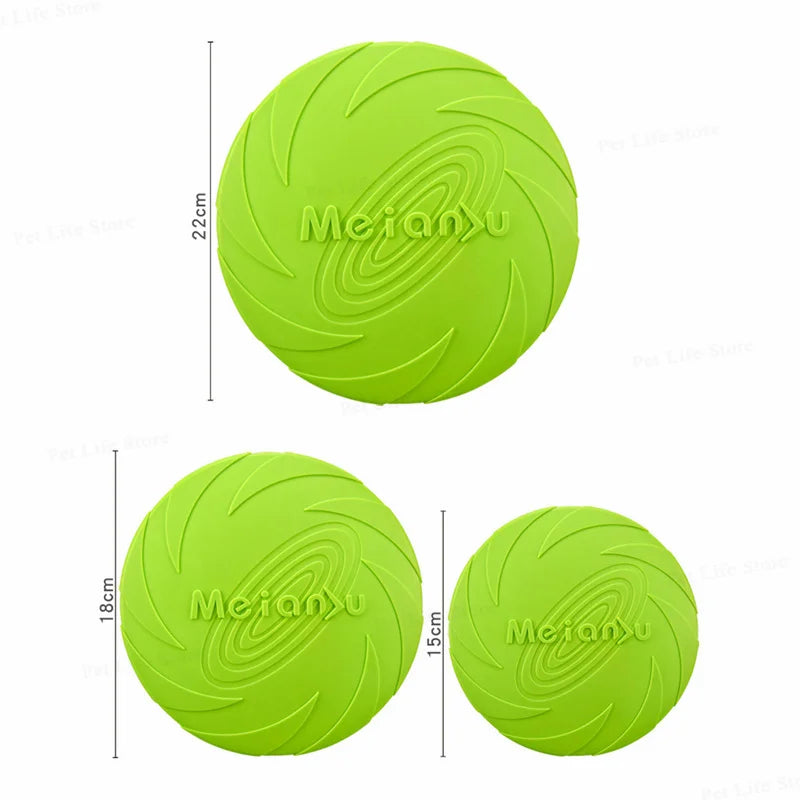 OUZEY Bite Resistant Flying Disc Toys For Dog Multifunction Pet Puppy Training Toys Outdoor Interactive Game Pet Dogs Products