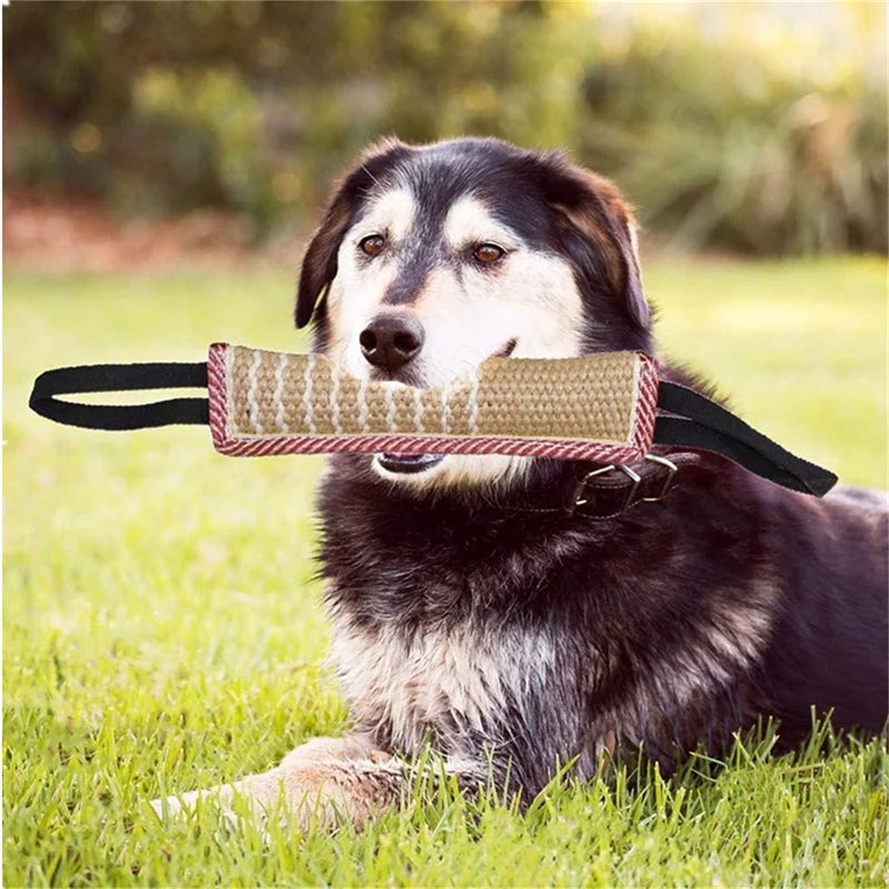 Dog Training Dog Bite Stick Chewing Pet Toy With 2 Rope Handles Dog Training Pillow Bite Tug Durable