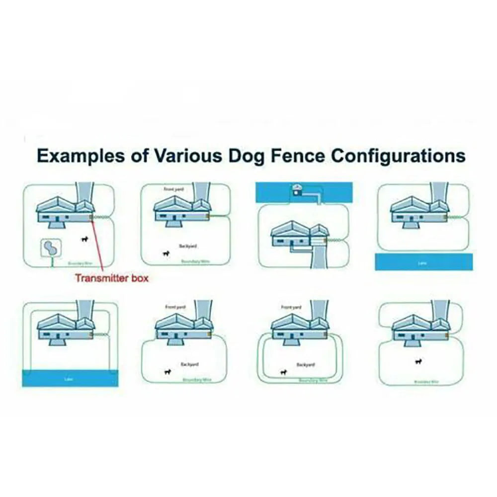 Waterproof Electric Fence Hidden Rechargeable Pet Containment Kit For 3 Dogs